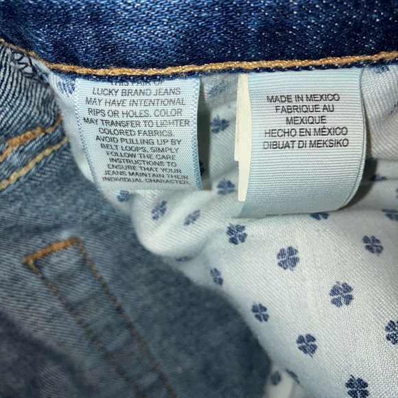 Lucky Brand Denim Jeans Heritage 121 Slim Long Eastvale Blue 34x30 Fade Whiskers - Picture 6 of 8